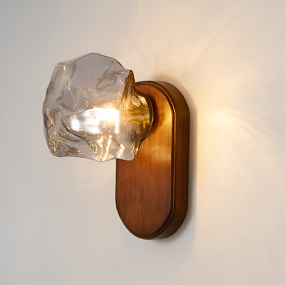 Nordic Simple Ice Glass Cube Wall Lamp