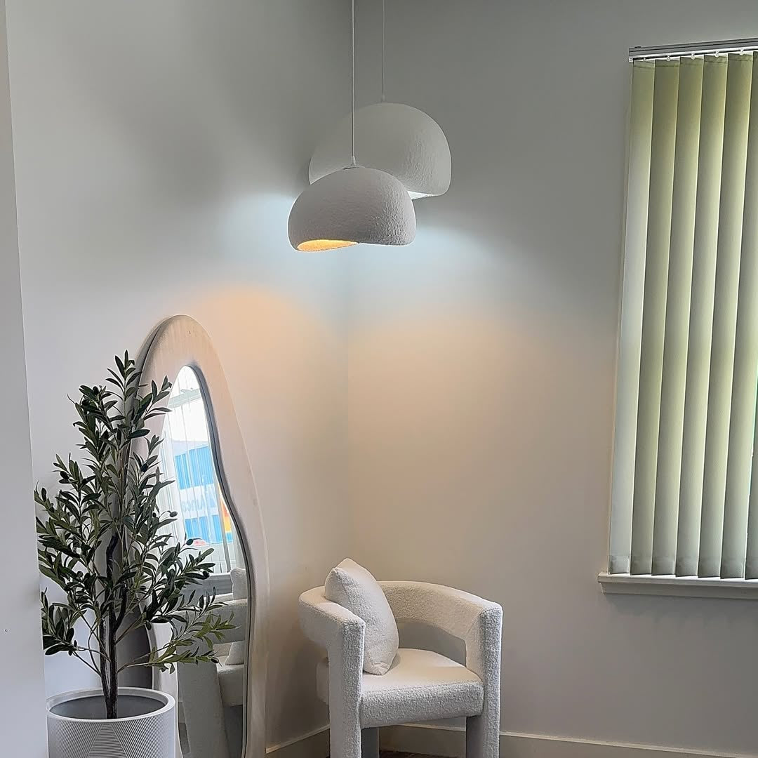 Nordic Wabi Sabi Fiberglass Pendant Light