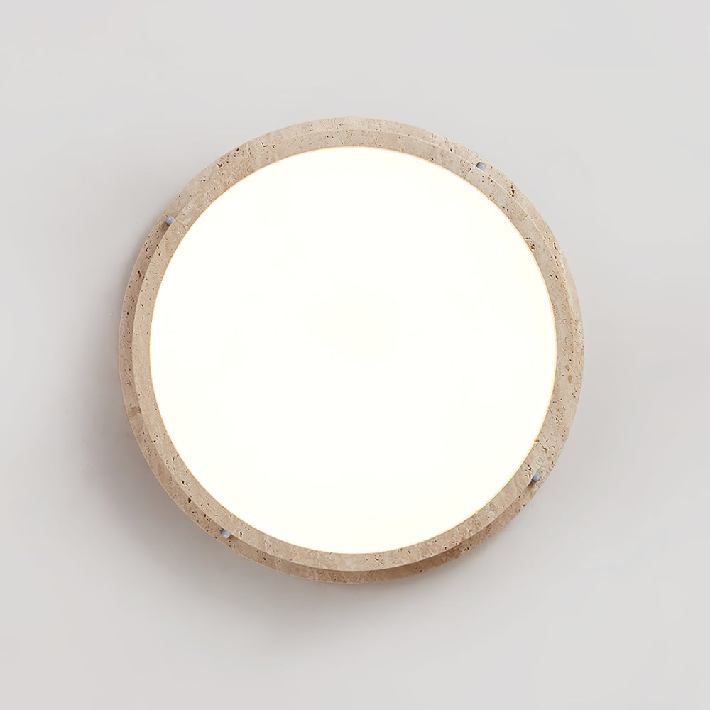 Solana Modern Travertine Ceiling Light