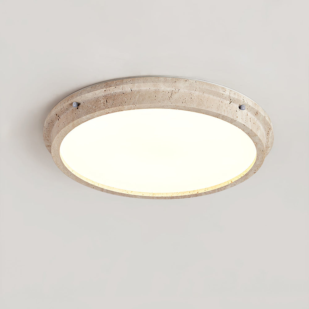 Solana Modern Travertine Ceiling Light