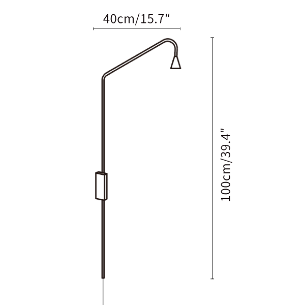 Lampada da parete Trizo Moderna in Design Nordico