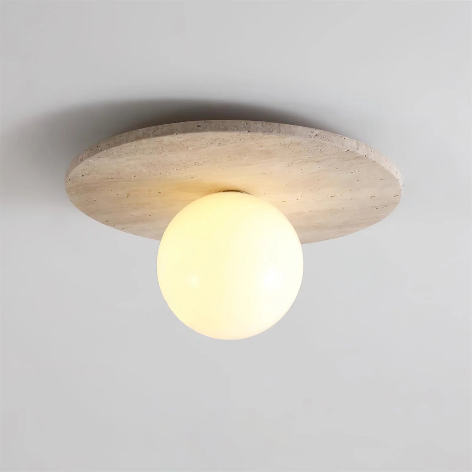 Tanner Essence Travertine Minimalist Ceiling Light