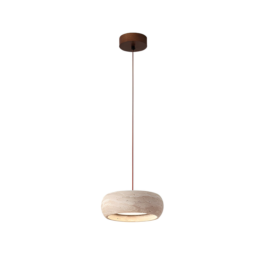 Wabi Sabi Style Travertine Stone Pendant Light