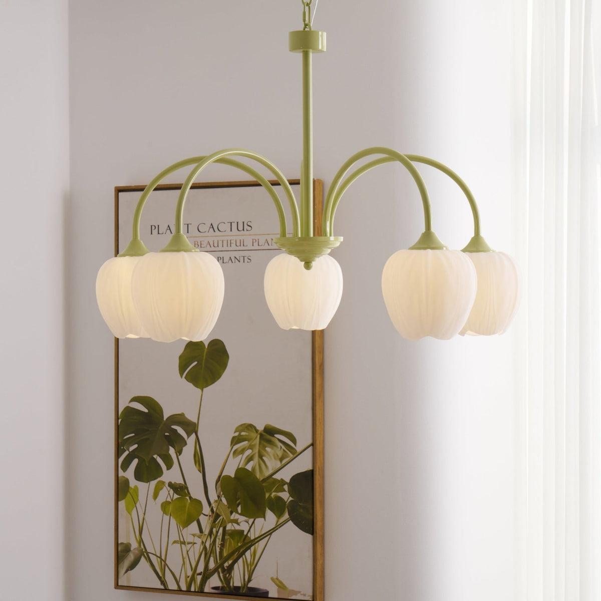 Tulipa Matcha Nordic Glass Chandelier