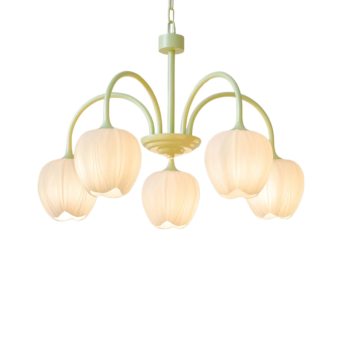 Tulipa Matcha Nordic Glass Chandelier