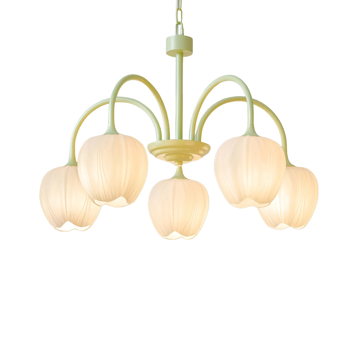Tulipa Matcha Nordic Glass Chandelier