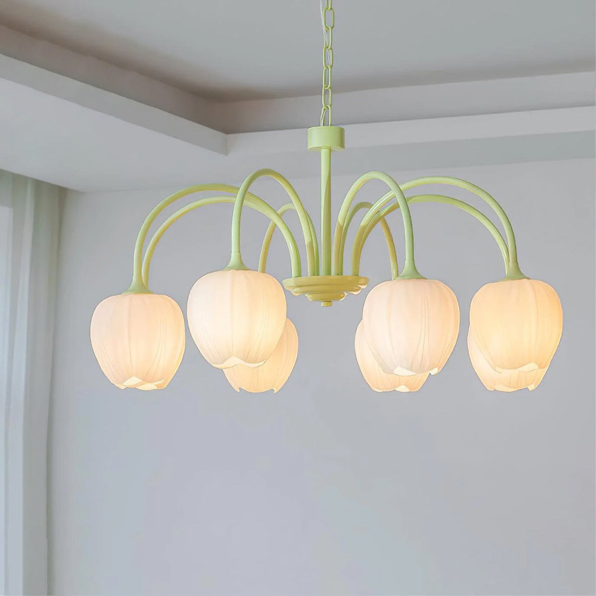 Tulipa Matcha Nordic Glass Chandelier