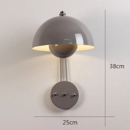 Nordic Style Mushroom Wall Lamp