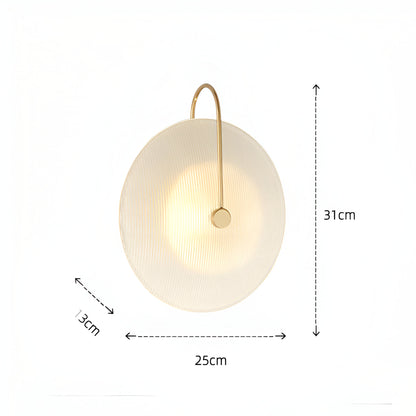 Moderne Nordic Ronde Glazen Wandlamp