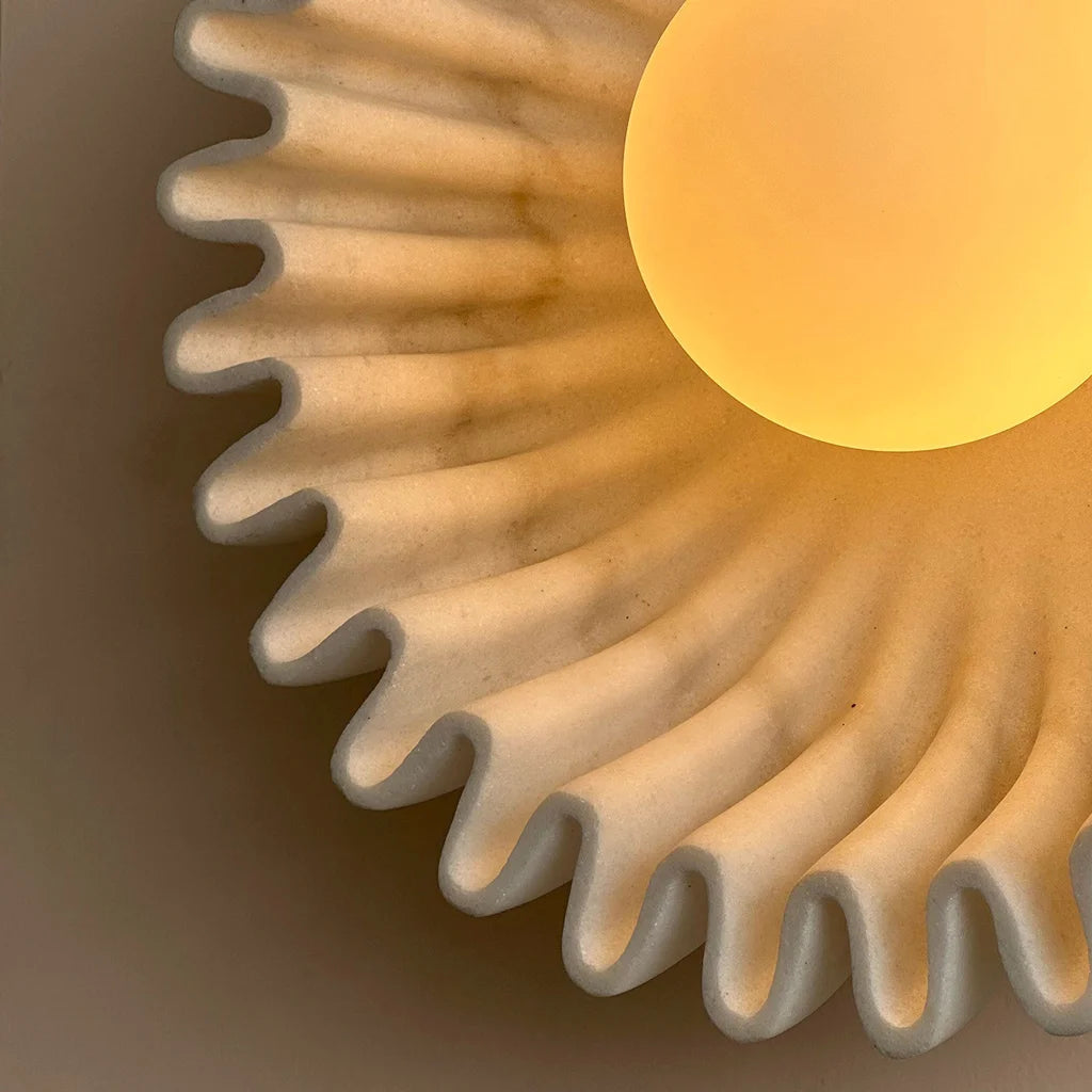 Ruhi Flower Nordic Ceramic Wall Light