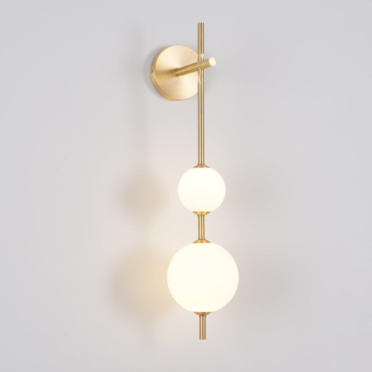 Evelia Nordic Vertical Plastic Globe Wall Light