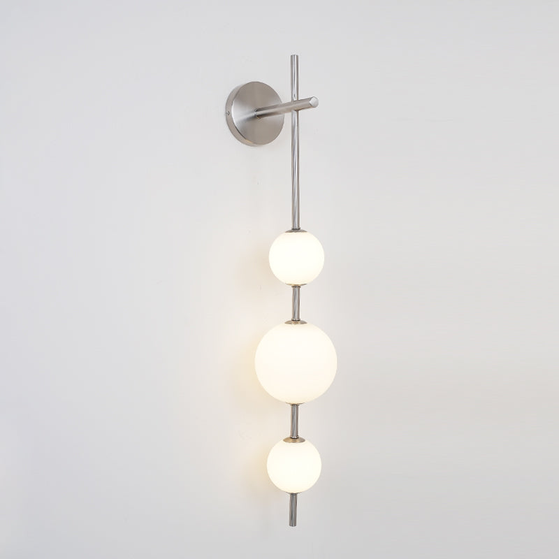 Evelia Nordic Vertical Plastic Globe Wall Light