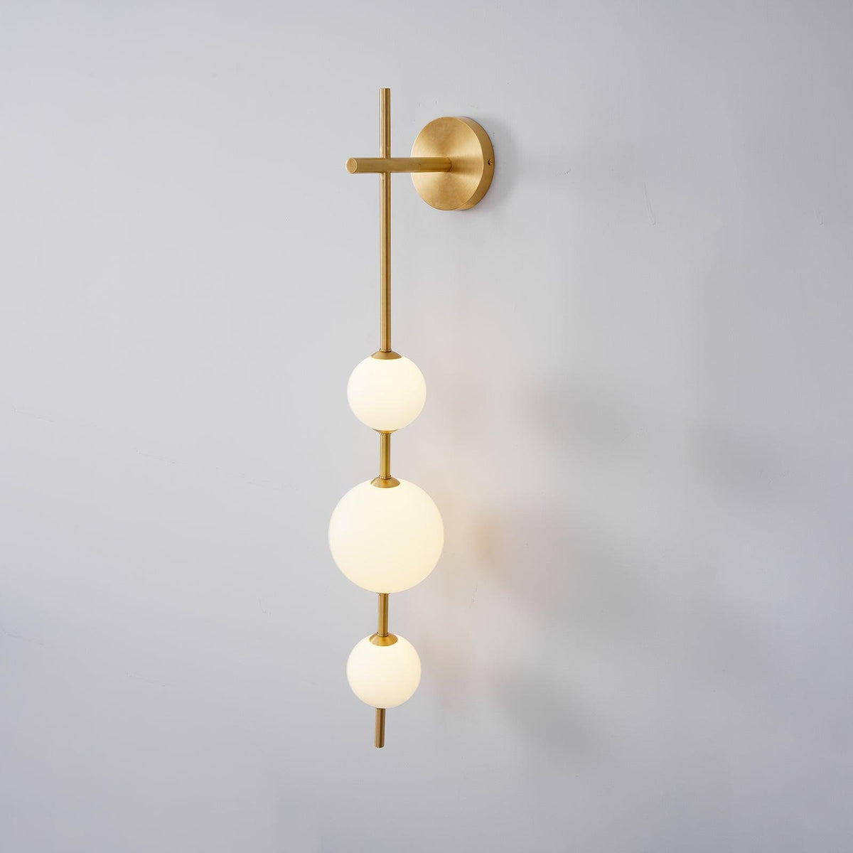 Evelia Nordic Vertical Plastic Globe Wall Light