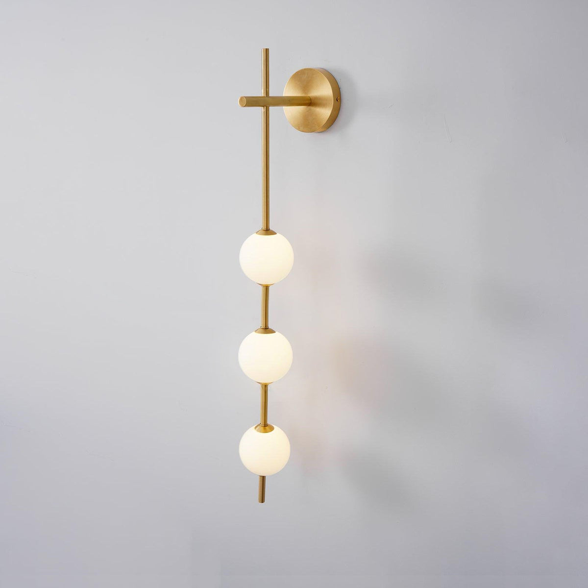 Evelia Nordic Vertical Plastic Globe Wall Light