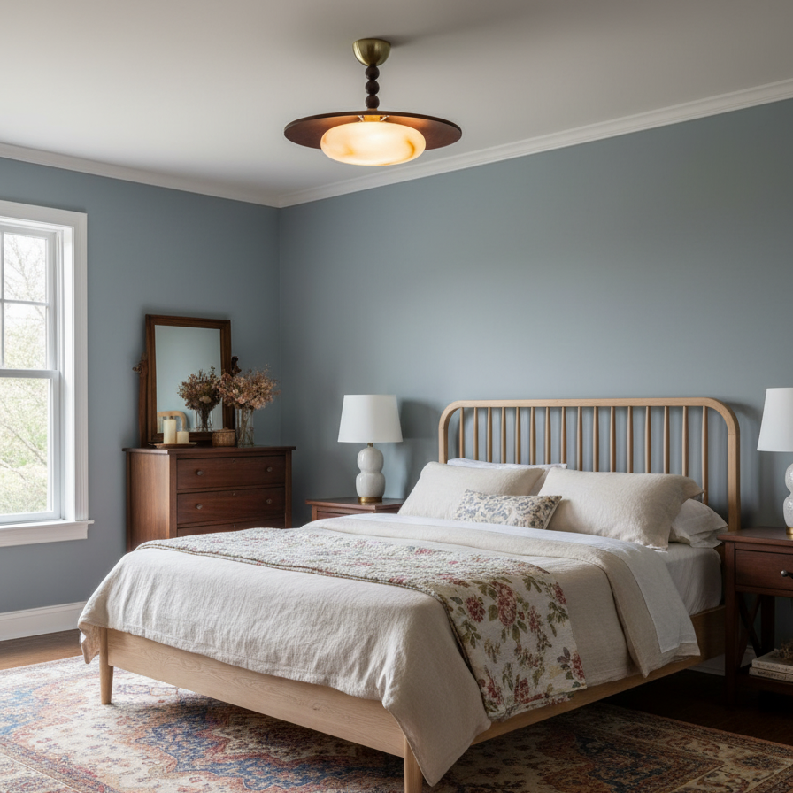 Aurelia Wood Modern Alabaster Ceiling Light