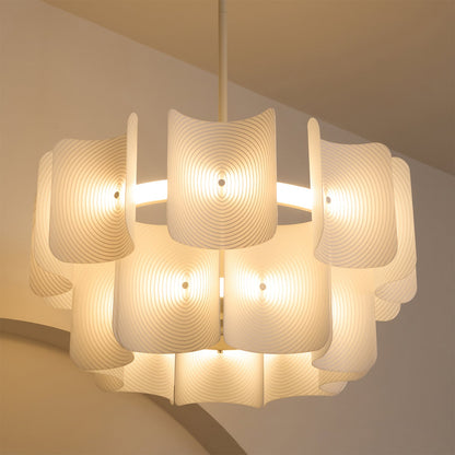 Chandelier LED Vitre Rond Créatif Moderne