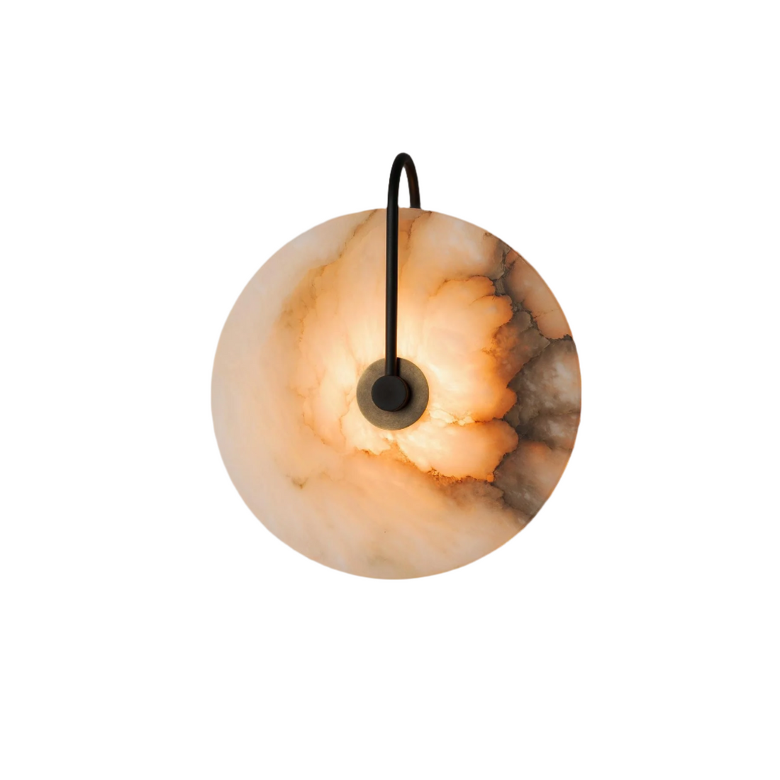 Moonshade Natural Marble Alabaster Minimalist Wall Light