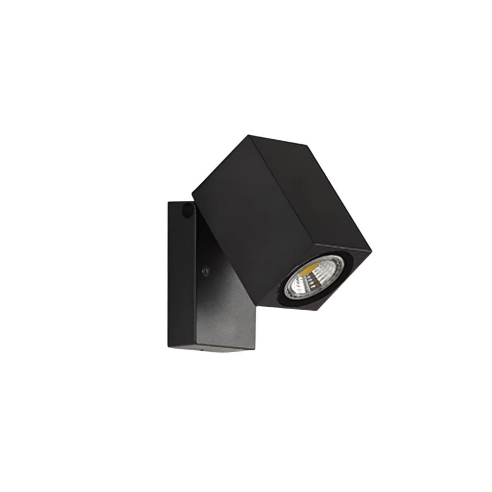 Lampe murale spot rotative en métal pour extérieur