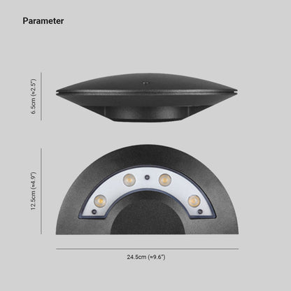 Lámpara de pared Orr Platillo Volador Metal LED IP65 a Prueba de Agua Lámpara Exterior