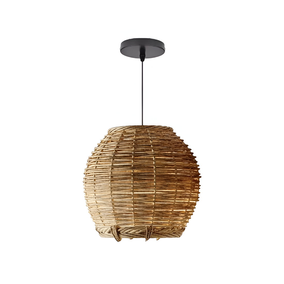Wabi-Sabi Style Boho Rattan Pendant Light