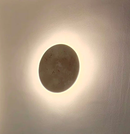 Travertine Stone Round Wall Light