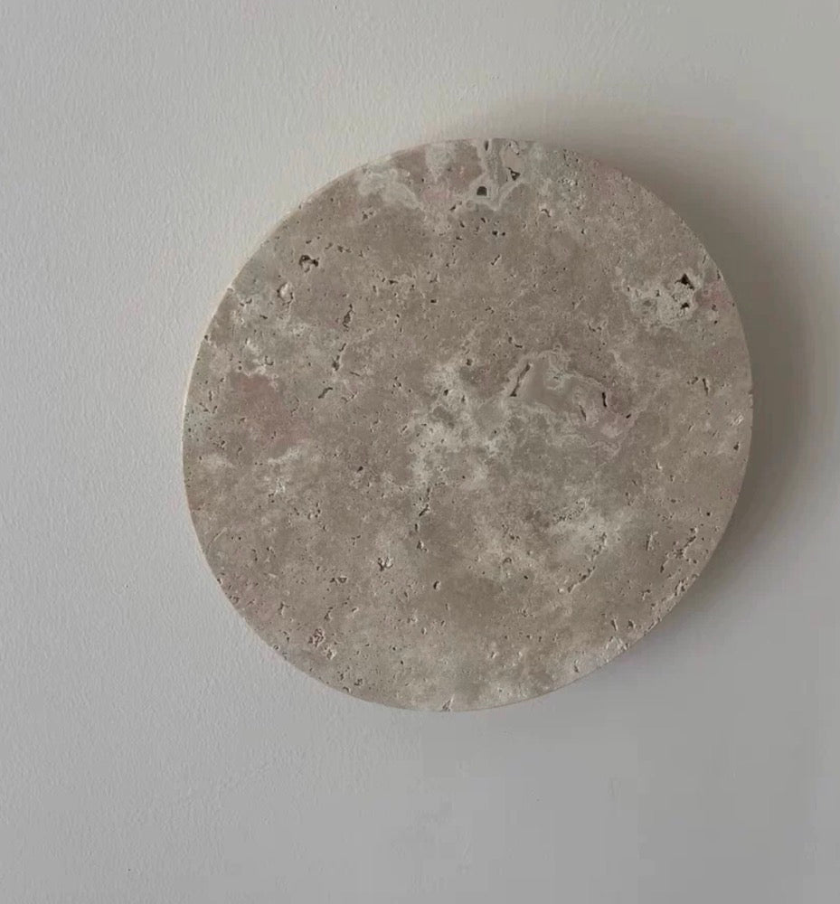 Travertine Stone Round Wall Light