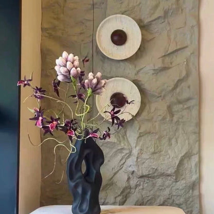 Travertine Stone Wabi Sabi Wall Light