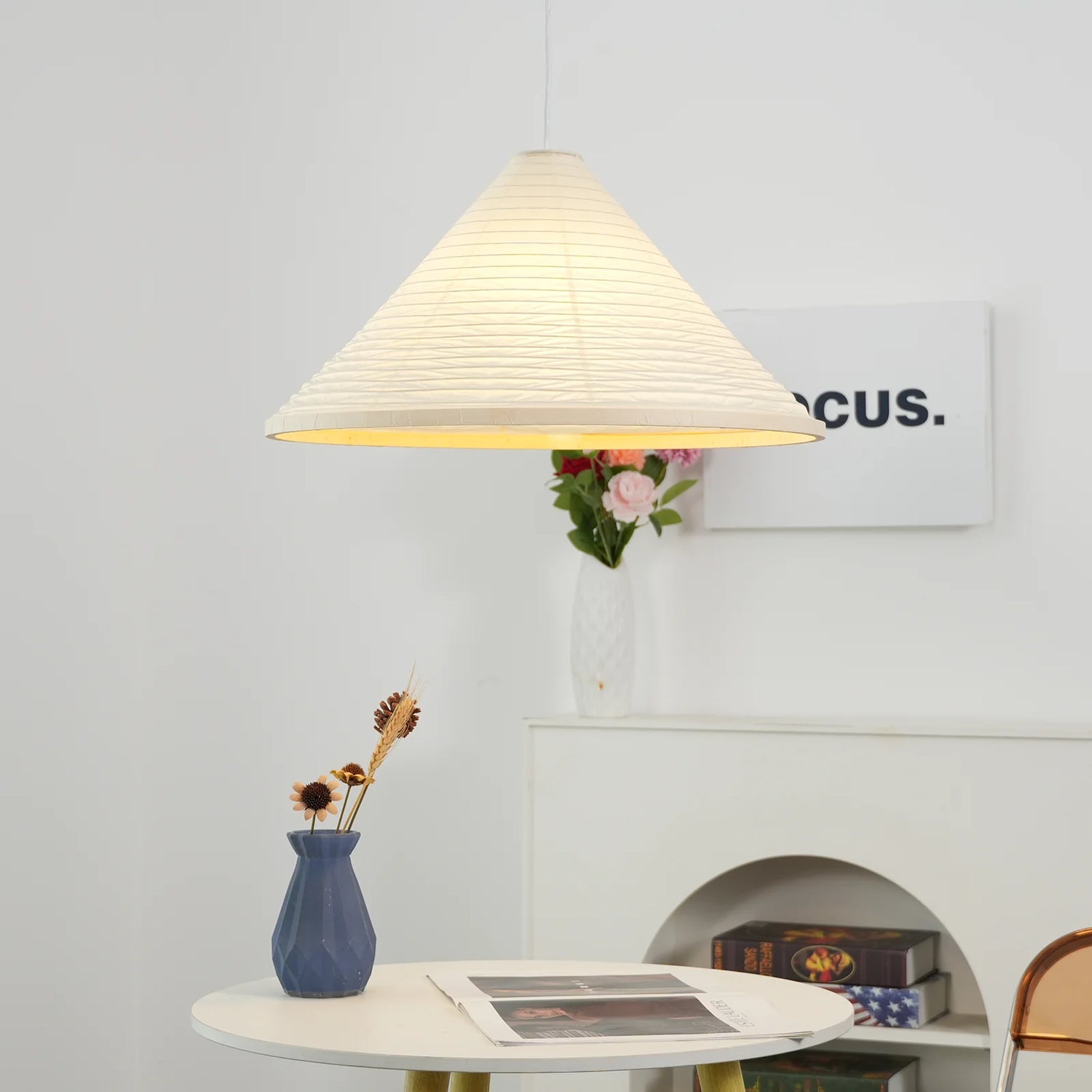 Shoto Serenity Washi Paper Japandi Pendant Light