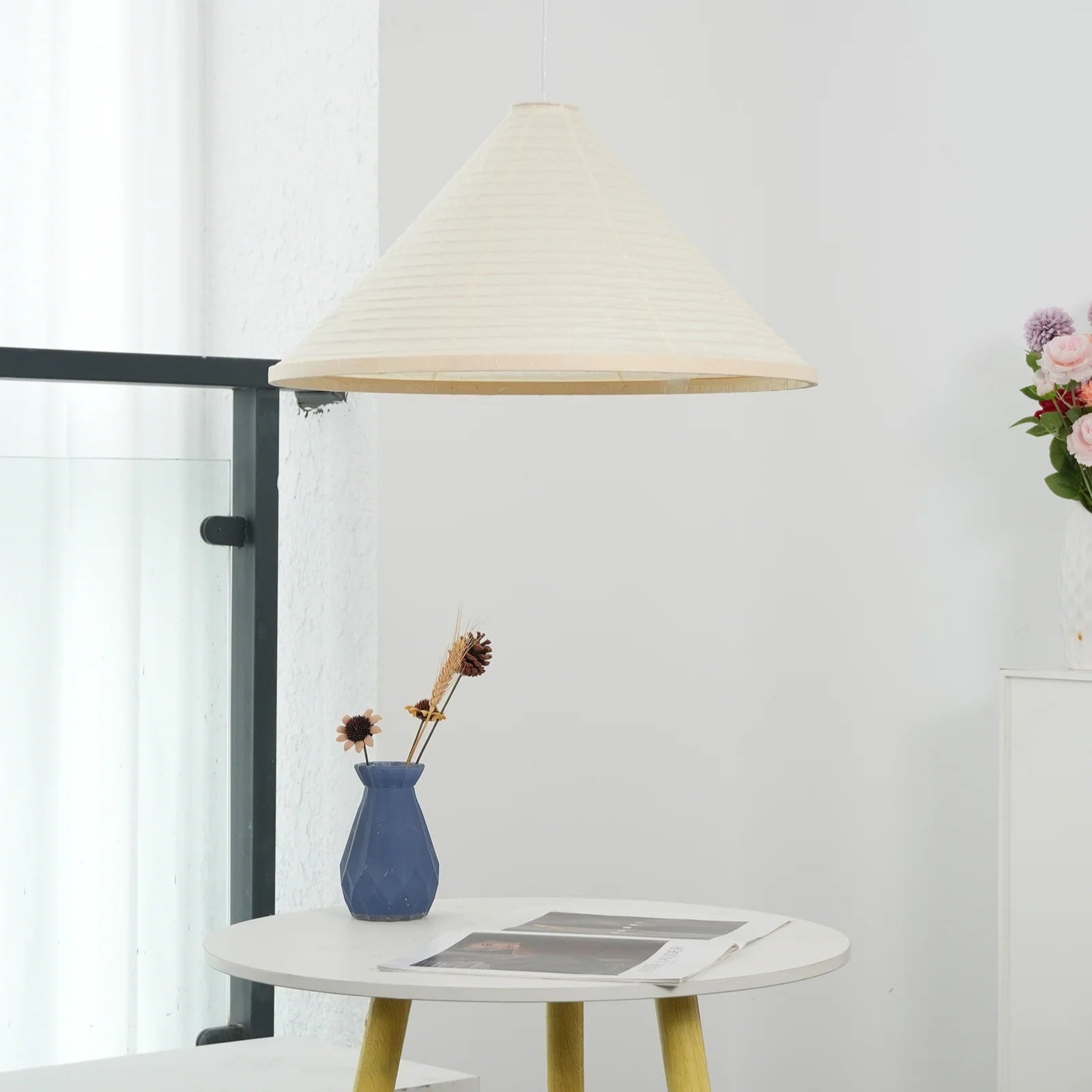 Shoto Serenity Washi Paper Japandi Pendant Light