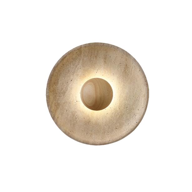 Travertine Stone Wabi Sabi Wall Light