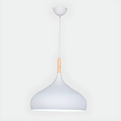 Noordse Houten en Aluminium Hanglamp - KLAAR