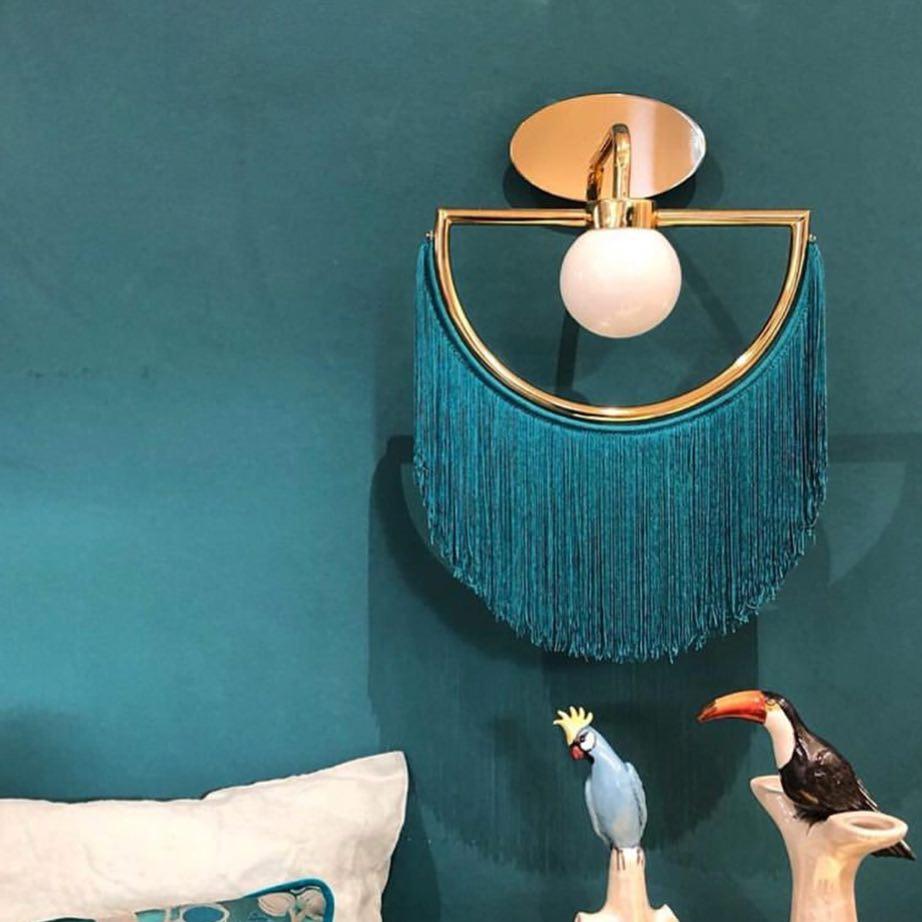 Retro Wink Tassel Wall Lamp