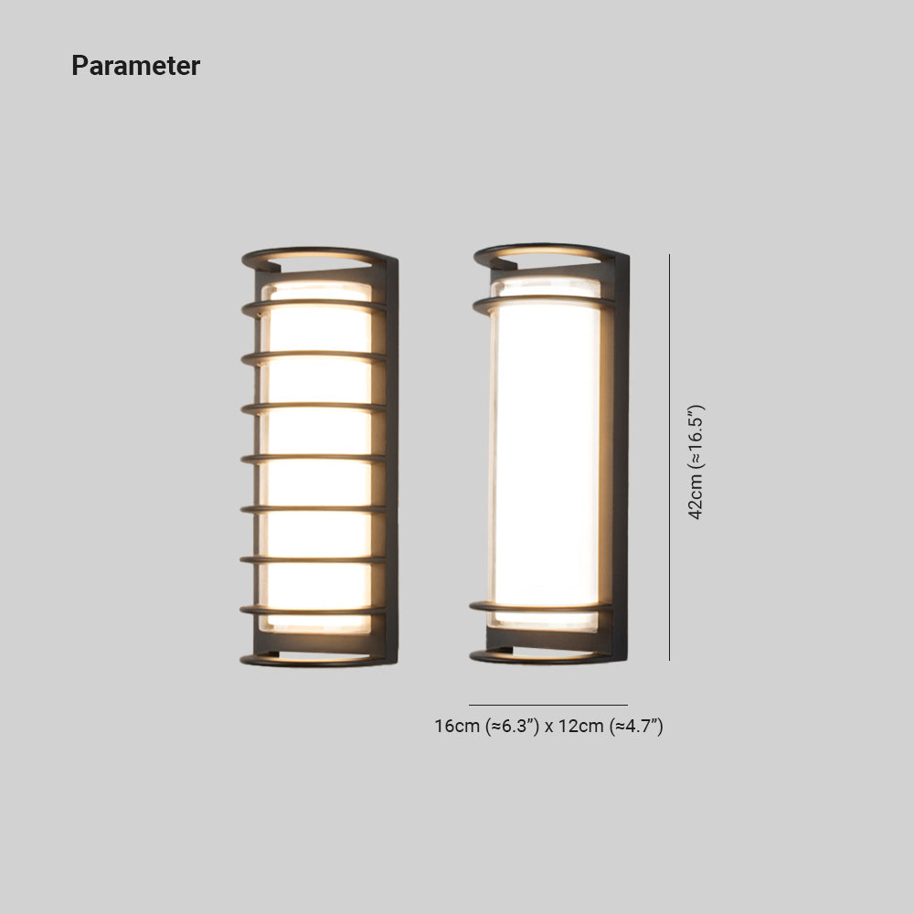 Lampada da parete esterna impermeabile in acrilico IP65 per cortile