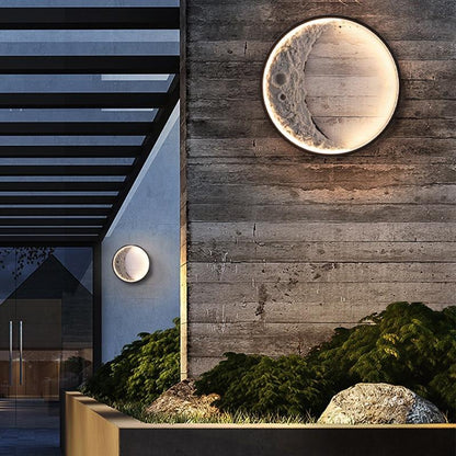 Elif Modern Moon Shape LED IP65 Waterproof Outdoor Light