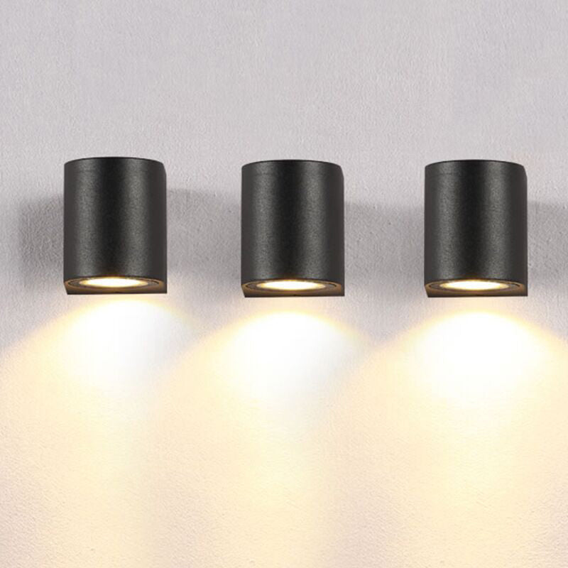 Lampe murale extérieure carrée en métal minimaliste IP65 étanche