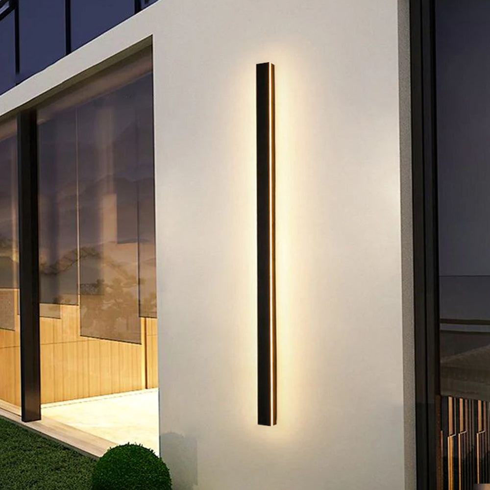 Edge Ripple Minimalist Linear Outdoor Light