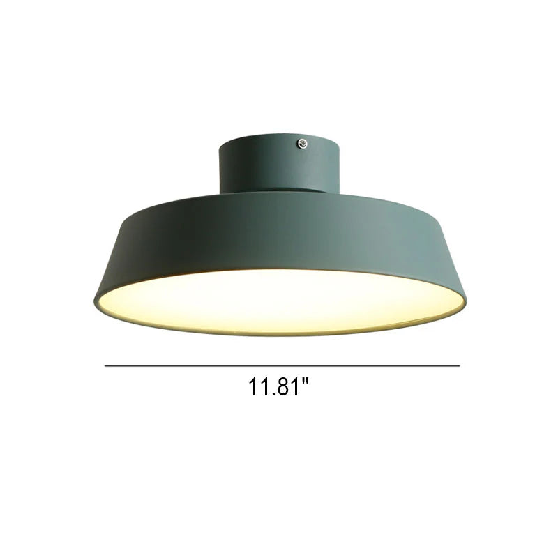 Nordic Minimalist Round Aluminum LED Flush Mount Ceiling Light