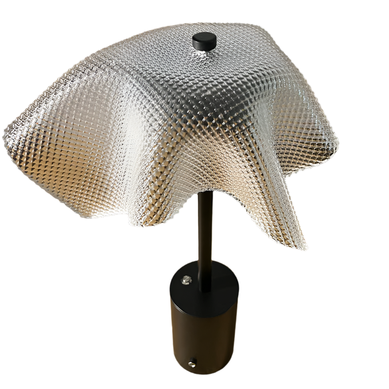 Scandinavian Cylinder Lattice Mesh LED Table Lamp