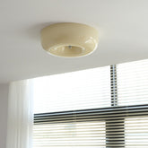 Tsubaki ceiling light by a window with blinds