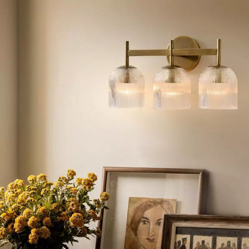 Cooper Radiance Minimalist Ribbed Glass Wall Light
