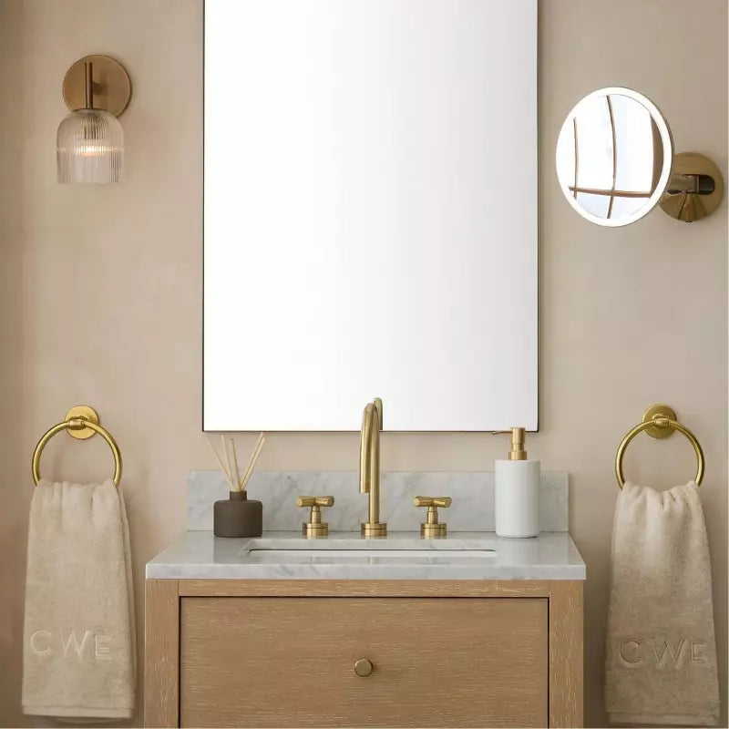 Cooper Radiance Minimalist Ribbed Glass Wall Light