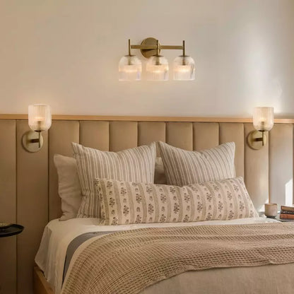 Cooper Radiance Minimalist Ribbed Glass Wall Light