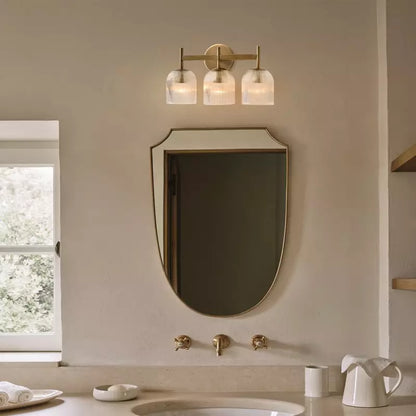 Cooper Radiance Minimalist Ribbed Glass Wall Light