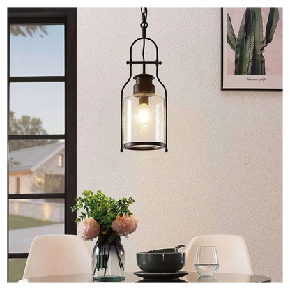 Industrial Vintage Iron Glass Jar Pendant Light