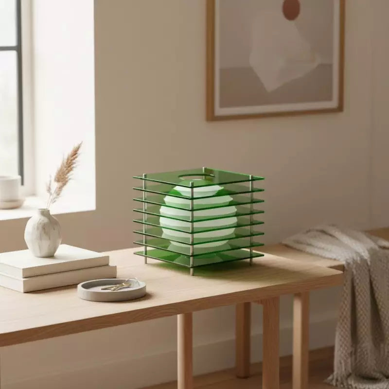 Selene Layered Moon Modern Acrylic Table Lamp