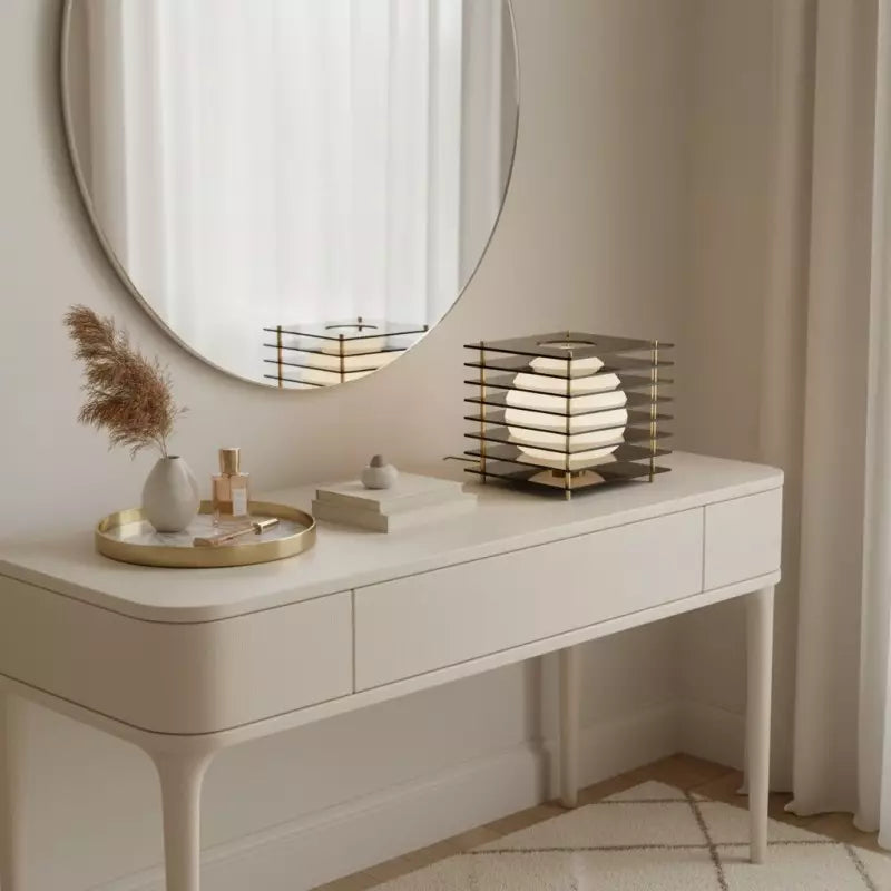 Selene Layered Moon Modern Acrylic Table Lamp
