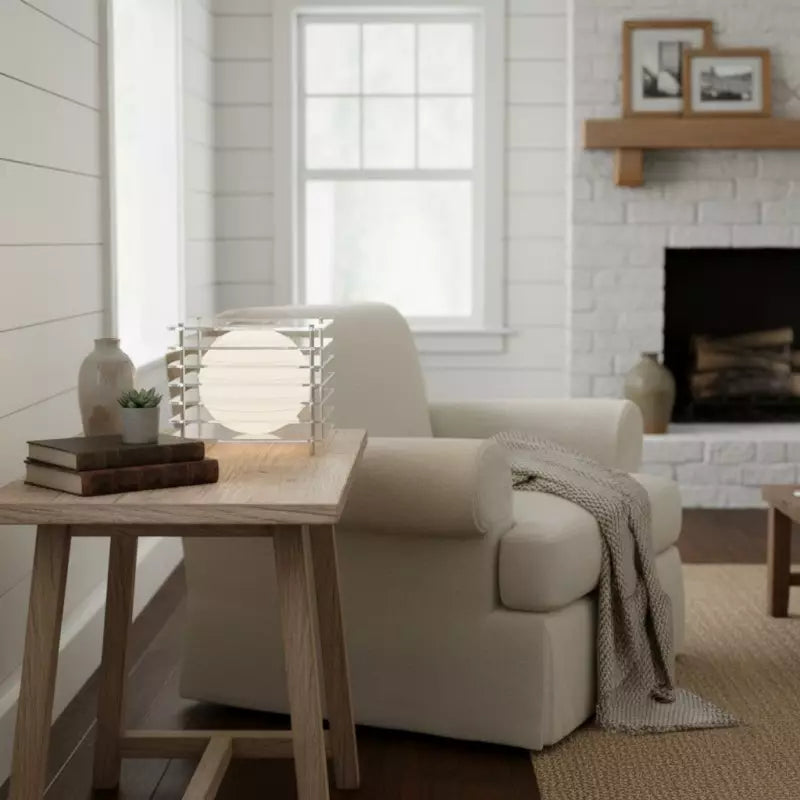 Selene Layered Moon Modern Acrylic Table Lamp