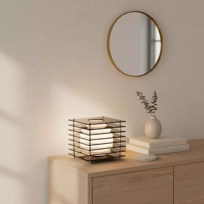 Selene Layered Moon Modern Acrylic Table Lamp