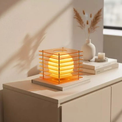 Selene Layered Moon Modern Acrylic Table Lamp
