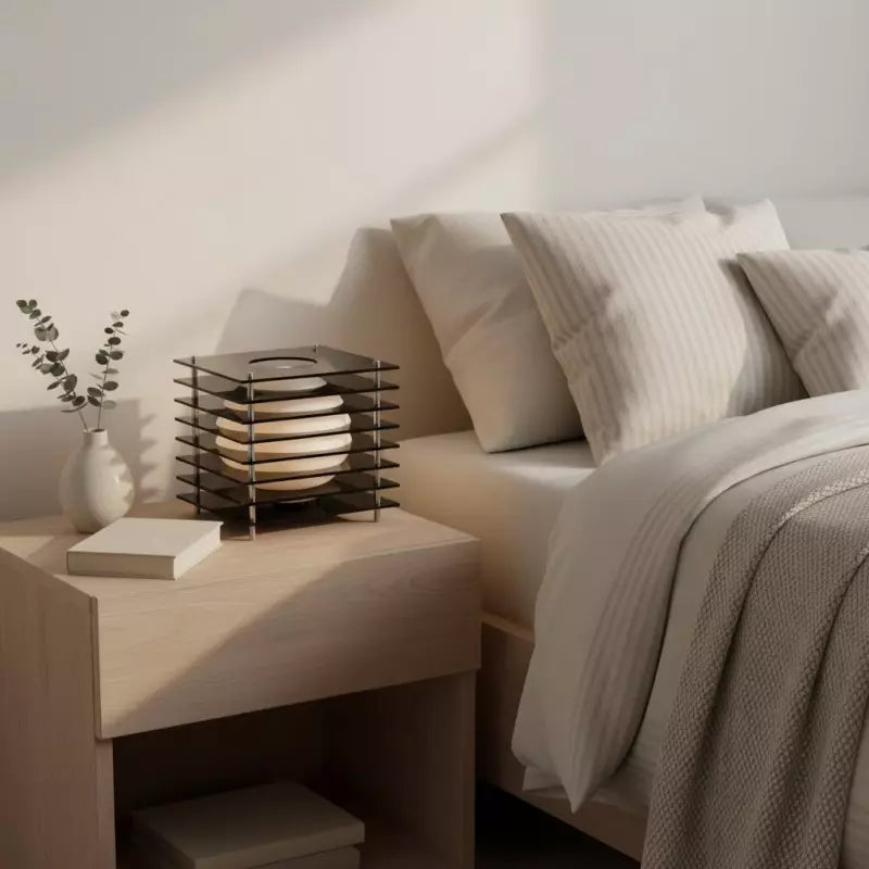 Selene Layered Moon Modern Acrylic Table Lamp